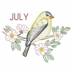 12 Months of Birds 07(Lg) machine embroidery designs