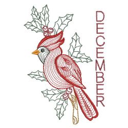 12 Months of Birds 12(Md) machine embroidery designs