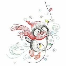 Christmas Penguins(Md) machine embroidery designs