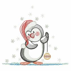 Christmas Penguins 08(Md) machine embroidery designs
