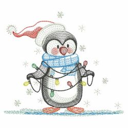 Christmas Penguins 10(Lg) machine embroidery designs