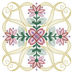 Rippled FLowers Quilts 02(Md) machine embroidery designs
