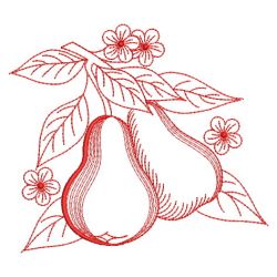 Redwork Fruit 02(Lg) machine embroidery designs