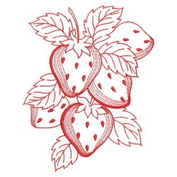 Redwork Fruit 03(Lg) machine embroidery designs