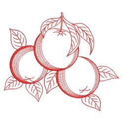 Redwork Fruit 04(Sm) machine embroidery designs
