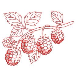 Redwork Fruit 07(Lg) machine embroidery designs