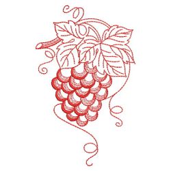 Redwork Fruit 09(Md) machine embroidery designs