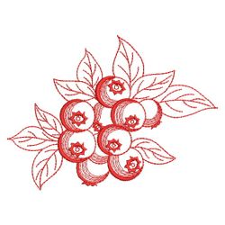 Redwork Fruit 10(Lg) machine embroidery designs