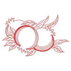 Redwork Fruit 12(Sm) machine embroidery designs