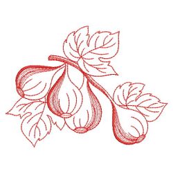 Redwork Fruit 13(Sm) machine embroidery designs