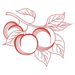Redwork Fruit 14(Sm) machine embroidery designs