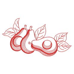 Redwork Fruit 15(Md) machine embroidery designs