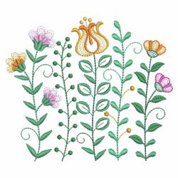 Heirloom Garden Flowers 02(Md) machine embroidery designs