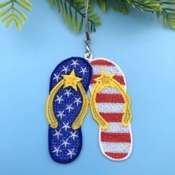 FSL 4th of July Ornaments 09 machine embroidery designs