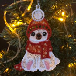 FSL Christmas Polar Bear machine embroidery designs