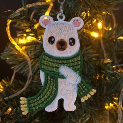 FSL Christmas Polar Bear 06 machine embroidery designs