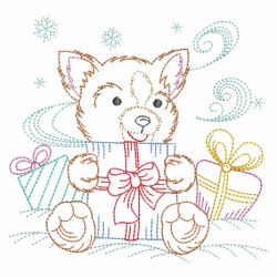 Christmas Dogs 05(Lg) machine embroidery designs