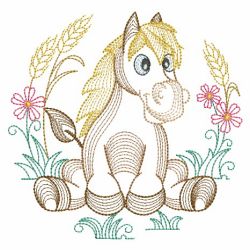 Vintage Farm Animals 07(Sm) machine embroidery designs