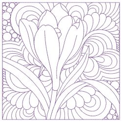 Trapunto Autumn Floral Quilts 07(Md) machine embroidery designs