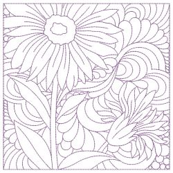 Trapunto Autumn Floral Quilts 08(Md) machine embroidery designs