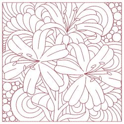Trapunto Autumn Floral Quilts 11(Md) machine embroidery designs