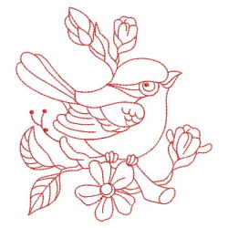 Redwork Birds 04(Md) machine embroidery designs