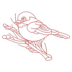 Redwork Birds 06(Lg) machine embroidery designs