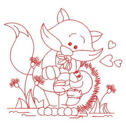 Redwork Cartoon Animal Friends 05(Lg)