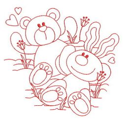 Redwork Cartoon Animal Friends 08(Lg)