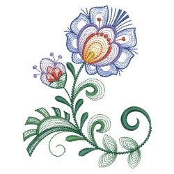 Heirloom Polish Flowers(Md) machine embroidery designs