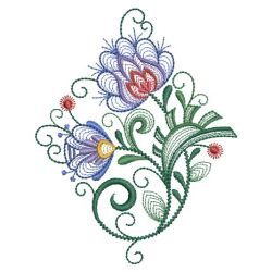 Heirloom Polish Flowers 03(Lg) machine embroidery designs