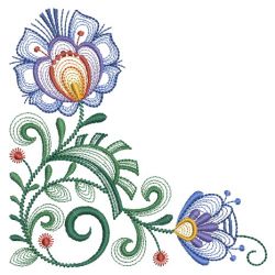 Heirloom Polish Flowers 04(Md) machine embroidery designs