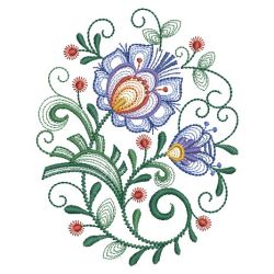 Heirloom Polish Flowers 05(Lg) machine embroidery designs