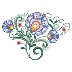 Heirloom Polish Flowers 09(Lg) machine embroidery designs