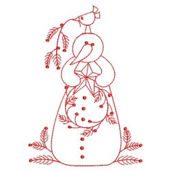 Redwork Folk Art Christmas 09(Md) machine embroidery designs