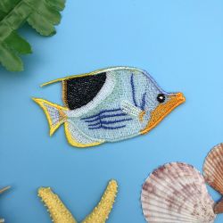 Realistic Tropical Fish 05 machine embroidery designs