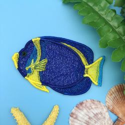 Realistic Tropical Fish 09 machine embroidery designs
