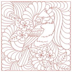 Trapunto Bird and Flower Quilts(Lg) machine embroidery designs