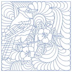 Trapunto Bird and Flower Quilts 09(Md)