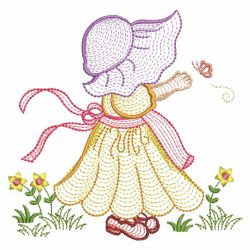 Rippled Garden Sunbonnets 04(Md) machine embroidery designs