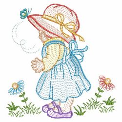 Rippled Garden Sunbonnets 08(Sm) machine embroidery designs