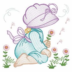 Rippled Garden Sunbonnets 09(Lg) machine embroidery designs