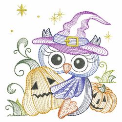Rippled Halloween Owls 04(Md) machine embroidery designs