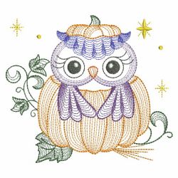Rippled Halloween Owls 08(Md) machine embroidery designs