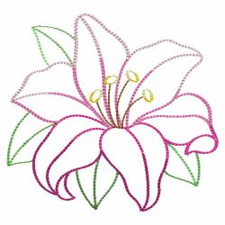 Gradient Flower Outlines 03(Sm) machine embroidery designs