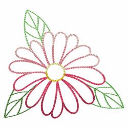 Gradient Flower Outlines 04(Lg) machine embroidery designs