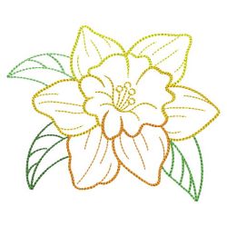 Gradient Flower Outlines 05(Lg) machine embroidery designs