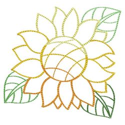 Gradient Flower Outlines 07(Md) machine embroidery designs