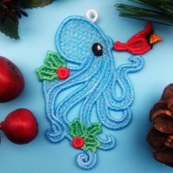 FSL Christmas Octopus 04 machine embroidery designs