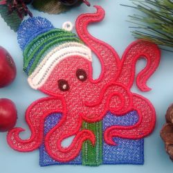 FSL Christmas Octopus 05 machine embroidery designs